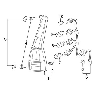 Honda OE - Rear Lamps - Tail Lamps