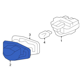 Honda OE - Rear License Plate Light Lens