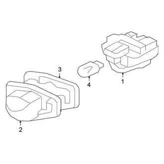 Honda OE - Rear Lamps - License Lamps