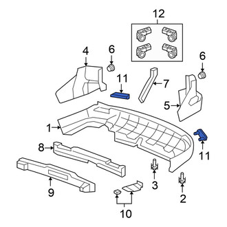 Honda OE - Rear Right Reflector Panel