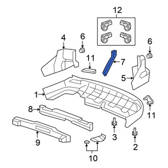 Honda OE - Rear Left Bumper Guide
