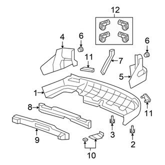 Honda OE - Rear Bumper - Bumper & Components