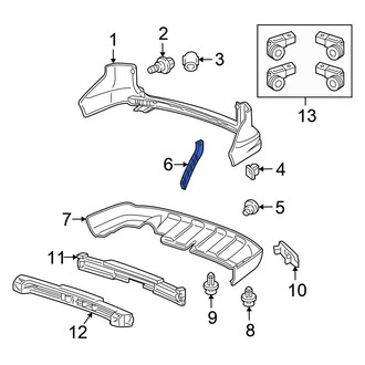 Honda OE - Rear Left Bumper Guide