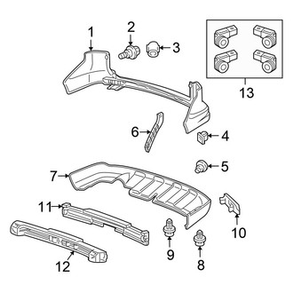 Honda OE - Rear Bumper - Bumper & Components