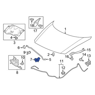 Honda OE - Hood Prop Rod Retainer