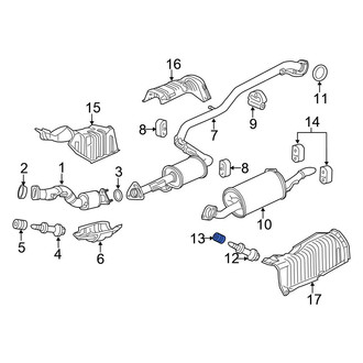 Honda OE - Front Exhaust Bolt Spring