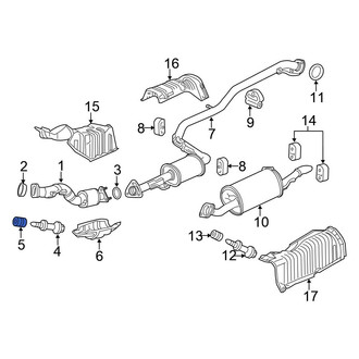 Honda OE - Front Exhaust Bolt Spring