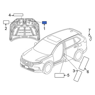 Honda OE - A/C System Information Label
