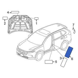 Honda OE - Tire Information Label