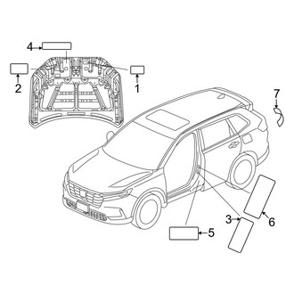 Honda OE - Information Labels - Labels (1.5L)