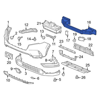 Honda OE - Front Bumper Impact Bar
