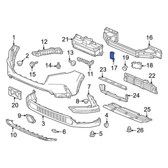 Honda OE - Bumper Impact Bar Brace