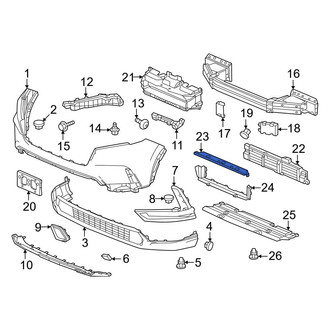 Honda OE - Front Upper Radiator Support Air Deflector