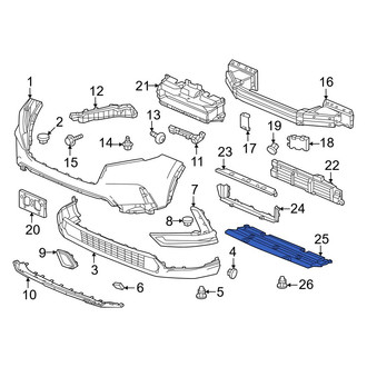 Honda OE - Front Bumper Splash Shield
