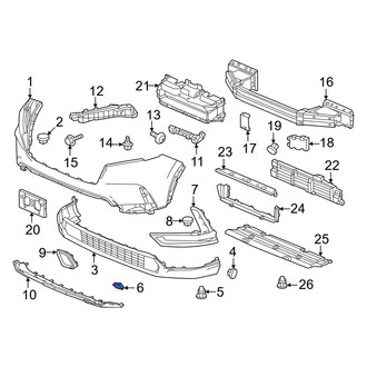 Honda OE - Right Bumper Cover Cap