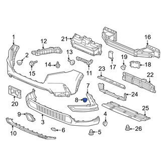 Honda OE - Bumper Impact Strip Clip