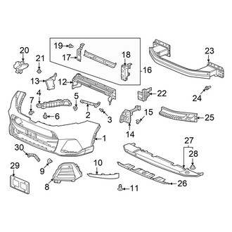 Honda OE - Front Bumper & Grille - Bumper & Components (e FCEV)