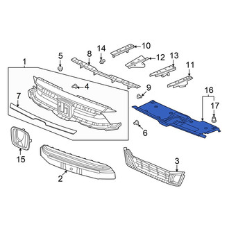 Honda OE - Front Radiator Support Access Cover
