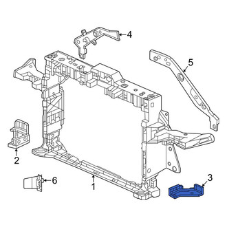 Honda OE - Left Radiator Support Bracket