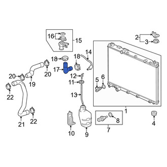 Honda OE - Upper Radiator Coolant Hose