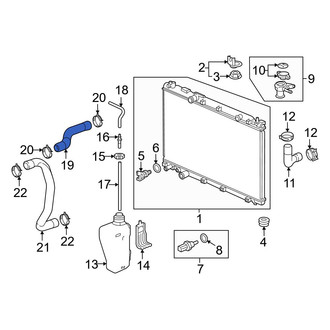 Honda OE - Upper Radiator Coolant Hose