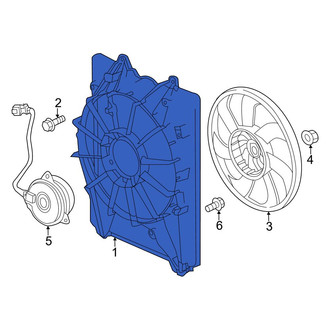 Honda OE - Engine Cooling Fan Shroud