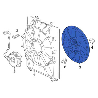 Honda OE - Left Engine Cooling Fan Blade