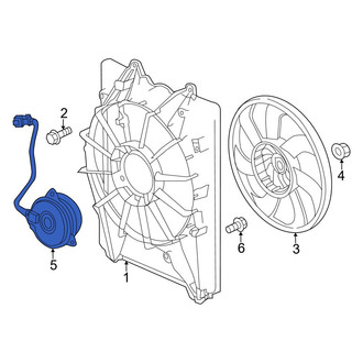 Honda OE - Right Engine Cooling Fan Motor