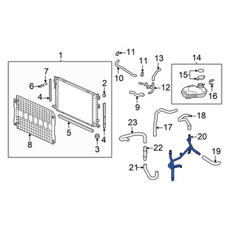 Honda OE - Engine Coolant Pipe