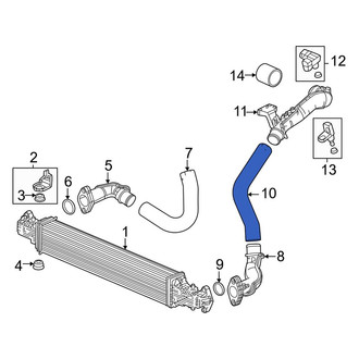 Honda OE - Center Left Intercooler Pipe