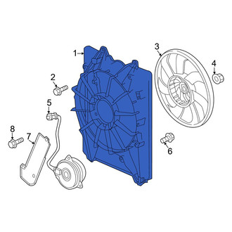 Honda OE - A/C Condenser Fan Shroud