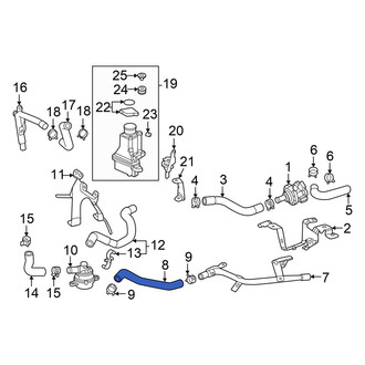 Honda OE - Drive Motor Battery Pack Coolant Hose