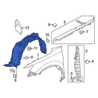 Honda OE - Front Left Fender Splash Shield