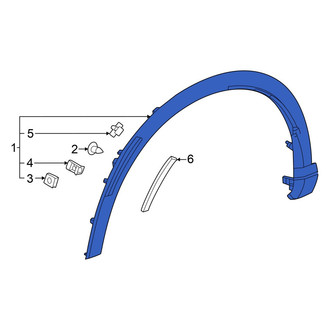 Honda OE - Front Left Wheel Arch Molding