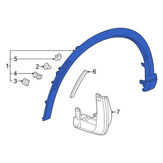 Honda OE - Front Left Wheel Arch Molding