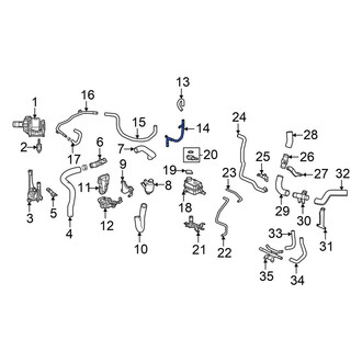 Honda OE - Engine Coolant Pipe