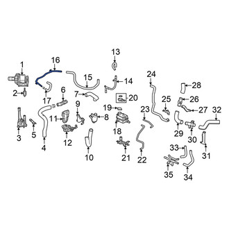 Honda OE - Engine Coolant Pipe