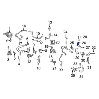 Honda OE - Engine Coolant Pipe