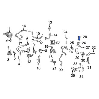 Honda OE - Upper Engine Coolant Pipe