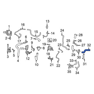 Honda OE - Engine Coolant Pipe