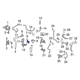 Honda OE - Upper Engine Coolant Pipe Bracket