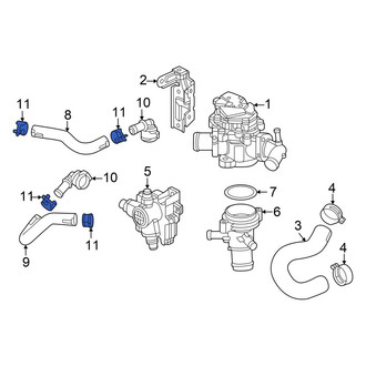 Honda OE - Engine Coolant Pipe Clamp