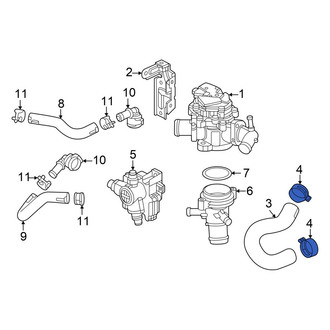 Honda OE - Engine Coolant Pipe Clamp