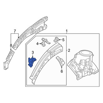 Honda OE - Front Right Fender Bracket