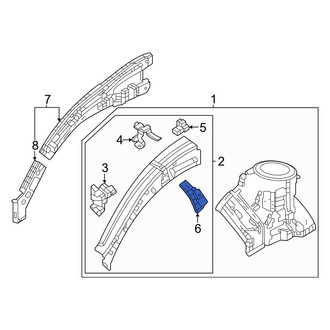 Honda OE - Front Right Fender Bracket
