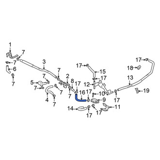 Honda OE - Engine Coolant Pipe