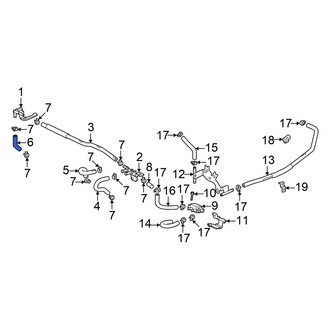 Honda OE - Engine Coolant Pipe