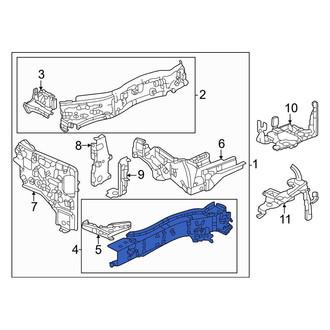 Honda OE - Front Left Inner Frame Side Member