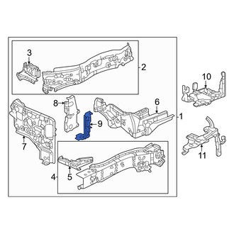 Honda OE - Left Frame Side Member Bracket