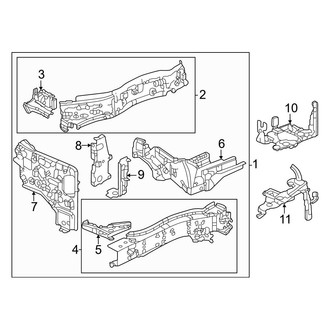 Honda OE - Front Left Frame Side Member Assembly